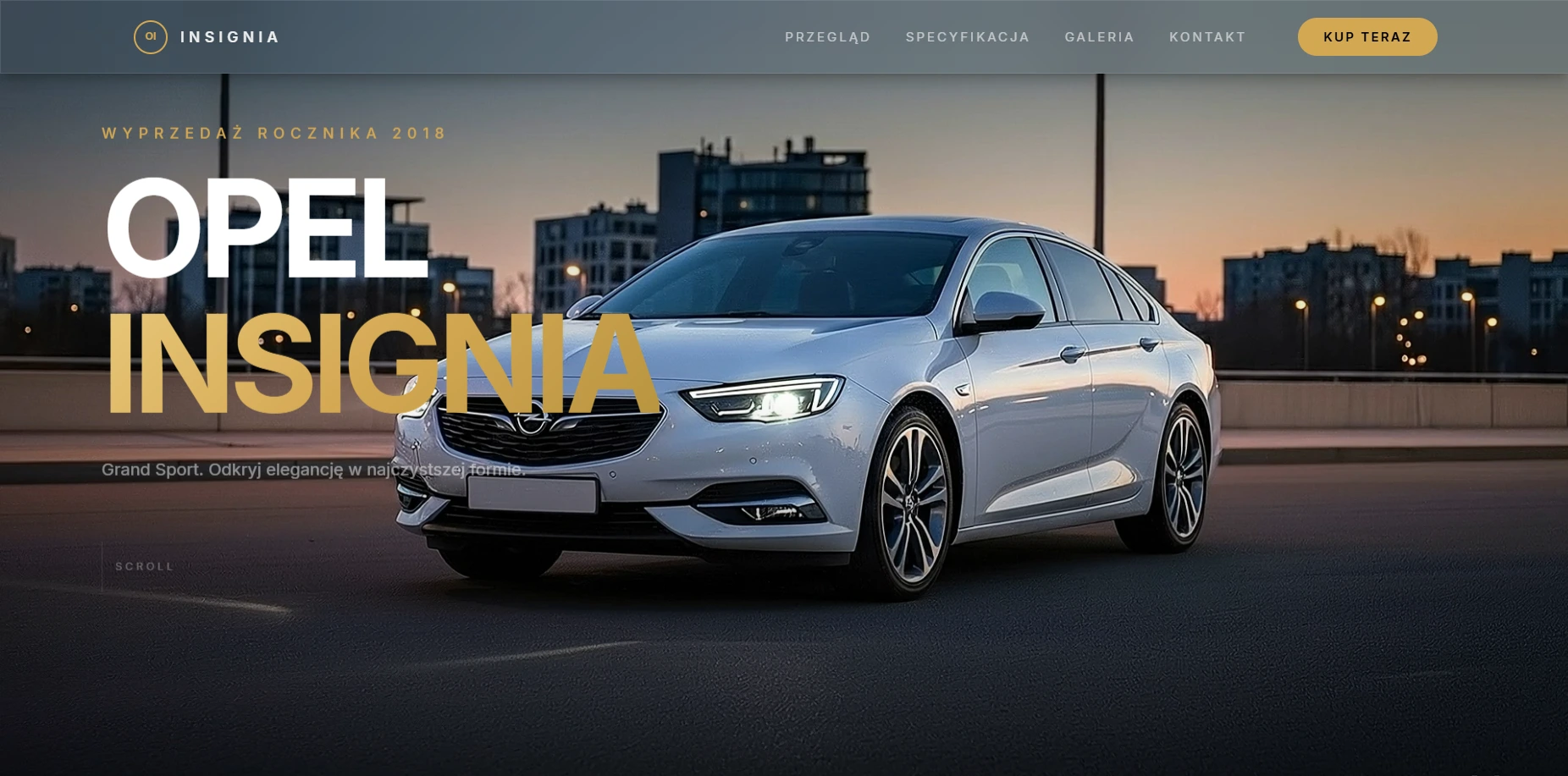 Opel Insignia B 2018 – Wyprzedaż Rocznika
